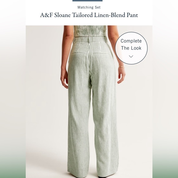 Abercrombie & Fitch Sloane tailored linen blend pants - Picture 3 of 4